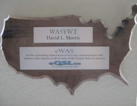 Award plaque for eWAS